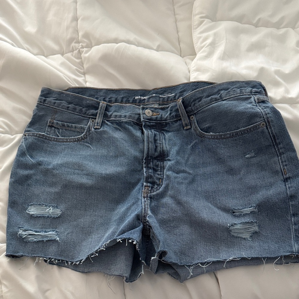 Old Navy Distressed Blue Jean Shorts